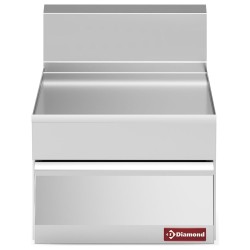 Élément neutre à poser, inox AISI 304, 400 x 650 x 280/380 mm Diamond N65/PTC4T-N