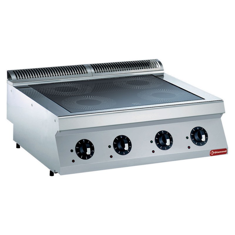 Cuisinière électrique à poser, 4 feux, 14 kW Diamond E17/4ID8T-230/3--N