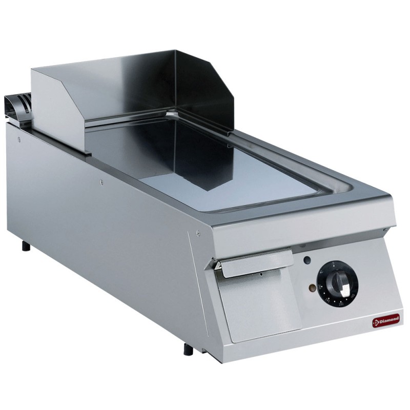 Plaque de cuisson professionnelle électrique à poser, plaque lisse chromée, 7,5 kW Diamond E22/PLCD4T-N-OCC