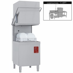 Lave-vaisselle à capot professionnel complet, panier 50x50 cm Diamond D26/6B/C-S