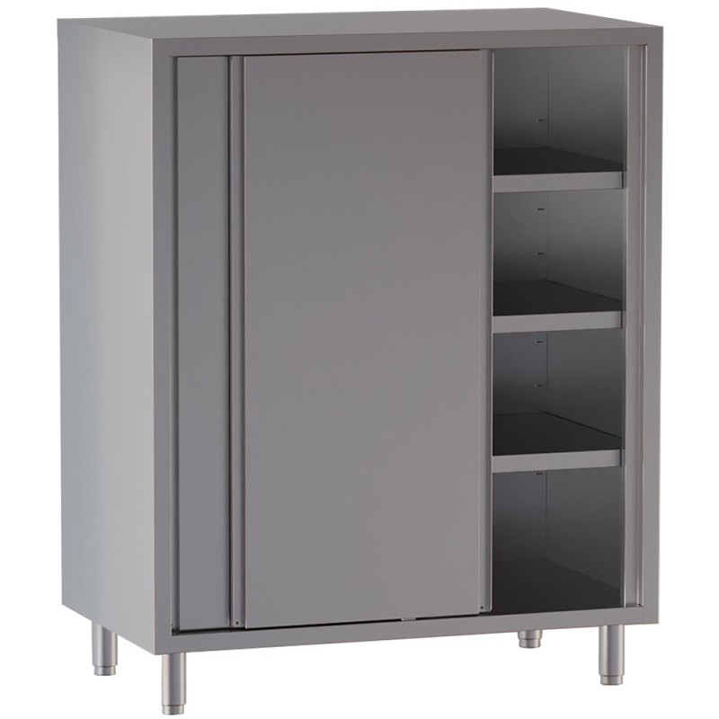 Armoire haute inox, AISI 430, portes coulissantes, 1200 x 600 x 2000 mm Diamond AR126V1-SH6