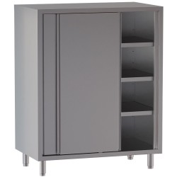 Armoire haute inox, AISI 430, portes coulissantes, 1200 x 700 x 2000 mm Diamond AR127V1-SH7