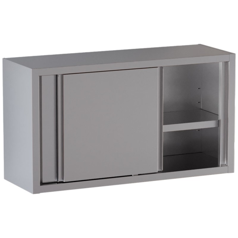 Armoire murale inox, AISI 430, portes coulissantes, 1400 x 400 x 650 mm Diamond PSC140-SM3