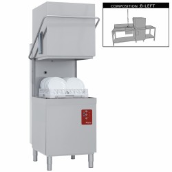 Lave-vaisselle à capot professionnel complet, panier 50x50 cm Diamond D26/6B/B-S