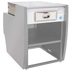 Meuble de caisse, gris, 700 x 1000 x 660/990 mm Diamond MAT-700/E8