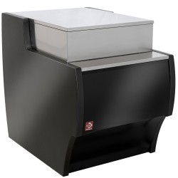Meuble de caisse, noir, 700 x 1000 x 660/990 mm Diamond MAT-700/B5