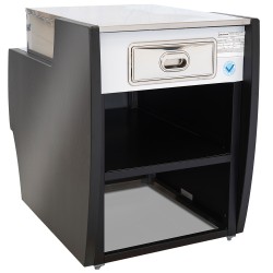 Meuble de caisse, noir, 700 x 1000 x 660/990 mm Diamond MAT-700/B5