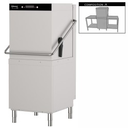 Lave-vaisselle à capot professionnel complet, pompe de vidange Diamond DCS9/EV/A