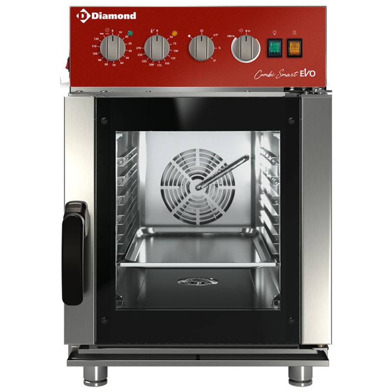 Four mixte professionnel électrique, 6 x GN 2/3, commandes mécaniques Diamond FVS6-423/CMC