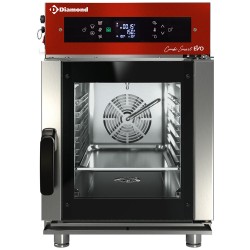 Four mixte professionnel électrique, 6 x GN 1/1, commandes digitales, nettoyage automatique Diamond FVS6-411/CTD