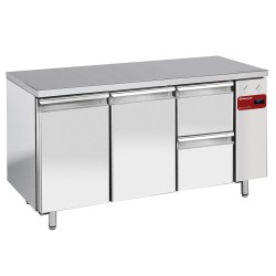 Table réfrigérée positive, 2 portes et 2 tiroirs GN 1/1 Diamond TS3N/H_1XK1/2-H