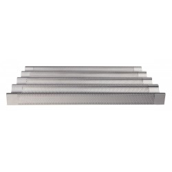 Plaque perforée en aluminium 5 canaux avec support