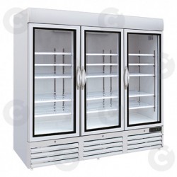 Armoire réfrigérée d'exposition positive +2°/+8°C - 3 portes - 1426 L -