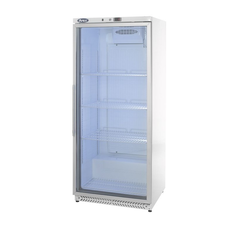 Armoire réfrigérée positive blanche - 1 porte vitrée- 600 litres