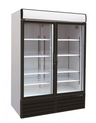 Réfrigérateur négatif 2 portes vitrées - 1079 litres -18/-24°C