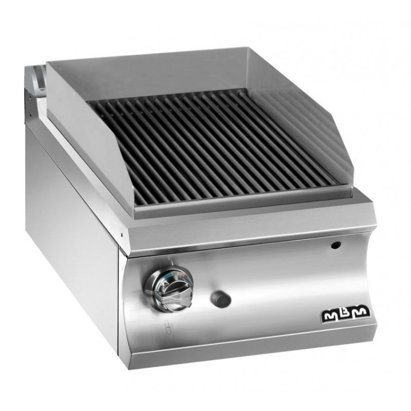 Grill pierre de lave professionnel à gaz MBM CHR MASTER Grill pierre de lave professionnel à gaz modèle double sur