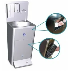 Lave-mains autonome portable Réservoir 11L électrique avec poussoir - En STOCK
