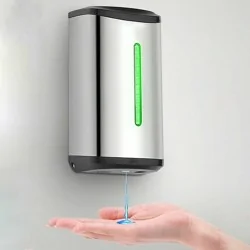 Distributeur automatique de gel hydroalcoolique sur colonne