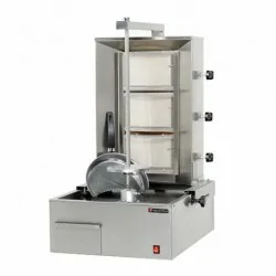 Machine à kebab- gaz - 3 zones - Capacité 60 kilos - Technitalia