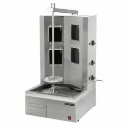 Machine à kebab- gaz - 3 zones - Capacité 60 kilos - Technitalia