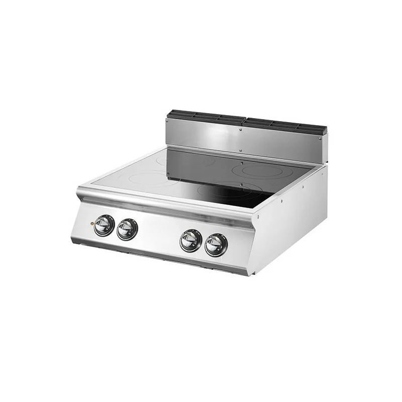 Table de cuisson à induction, 4 zones de cuisson Ø 220 mm chacune 3,5 kW