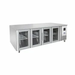 Table réfrigérée centrale vitrée 3 portes positive - 700 - Gamme GN1/1