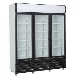 Armoire réfrigérée positive +1/+10°C - 2 portes vitrées battantes - 670 litres