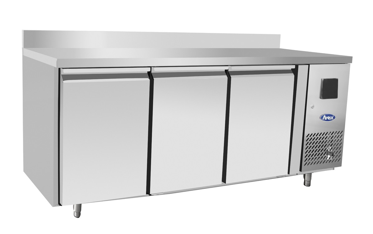 Table Refrigeree Positive Adossee 3 Portes Gn 1 1 420 Litres Atosa Chr Master