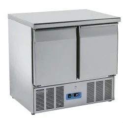 table de préparation réfrigérée avec 2 portes GN 1/1, 0°/+8°C