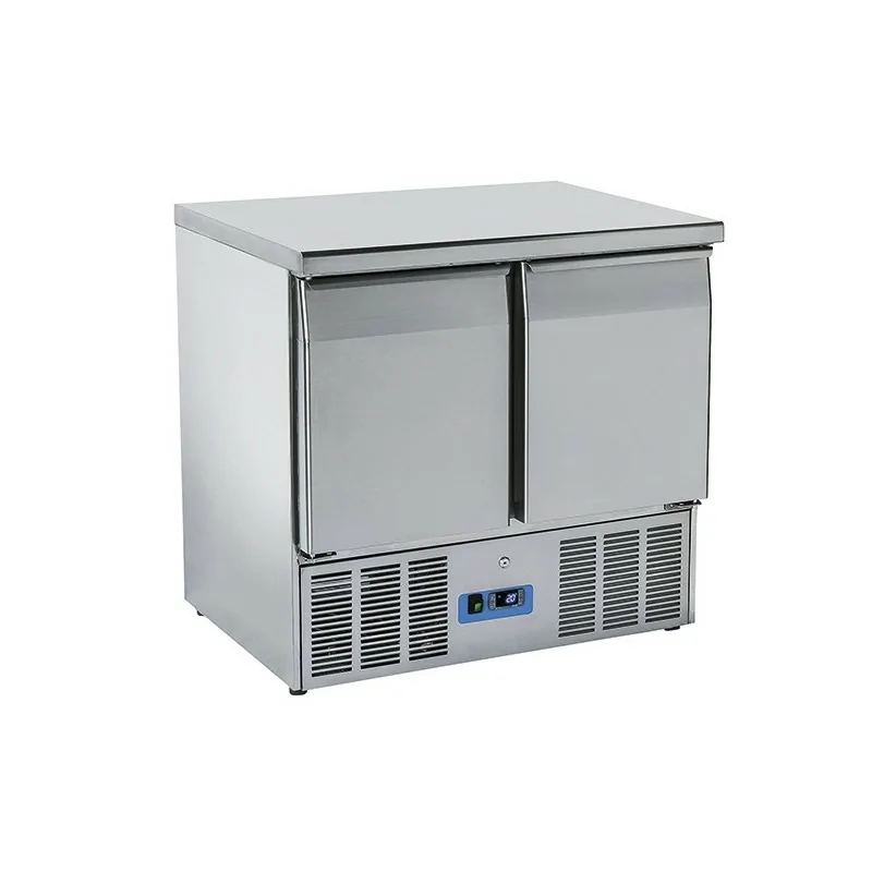 table de préparation réfrigérée avec 2 portes GN 1/1, 0°/+8°C