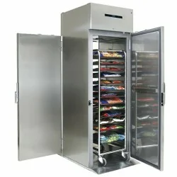 Réfrigérateur pass-through 700 litres en inox, GN 2/1, -2°/+8°C