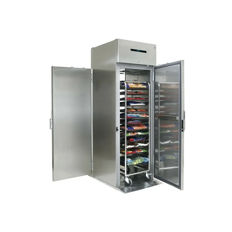 Réfrigérateur pass-through 700 litres en inox, GN 2/1, -2°/+8°C