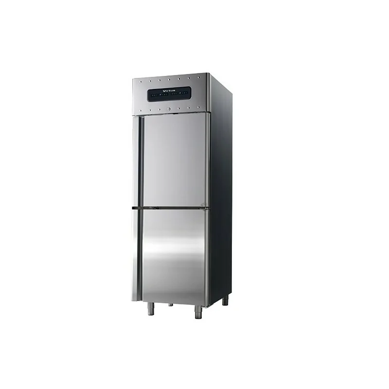 réfrigérateur 350+350 litres en inox, GN 2/1, -2°/+8°C