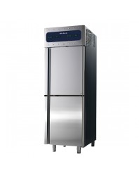 réfrigérateur 350+350 litres en inox à 2 températures, GN 2/1, -2°/+8°C|0°/+5°C