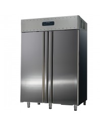 réfrigérateur 700+700 litres en inox à 2 températures, GN 2/1, -2°/+8°C|-10°/-22°C