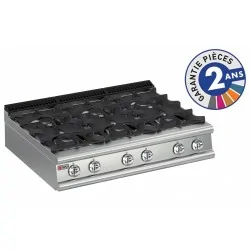 Plaque de cuisson - Top 6 feux vifs gaz - Gamme 700 - Baron - 70PCG121