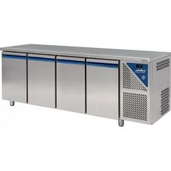 Table réfrigérée positive 0/+10°C - 816 L - 4 portes pleines - Prof. 800 - 600 x 400 - Dalmec