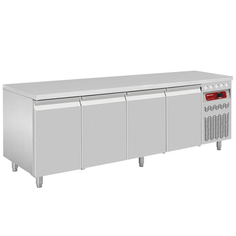Table frigorifique ventilée, 4 portes GN 1/1, 550 Lit.