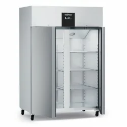 Armoire réfrigérée blanche 2 portes - 1200 litres - Intérieur Aluminium