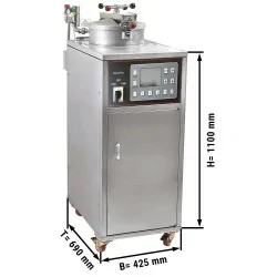 Friteuse électrique à haute pression à commandes digitales - 33 litres (13,5 kW)