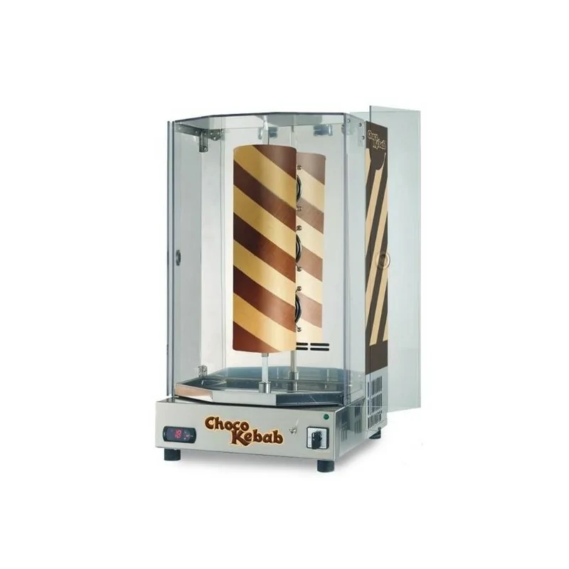 Pack complet- machine choco kebab + crepière double plaques de cuisson ∅ 30 cm + kit choco