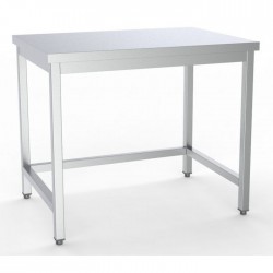 Table inox de travail dessous ouvert démontable sans dosseret 2000 x 700 x 900 mm