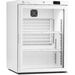 Mini armoire porte vitrée - température positive (+1/+8°C) - Extérieur blanc - Volume : 122L- 122-105 L - OLITREM