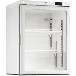 Mini armoire porte vitrée - température négative (-22/-18°C) - Extérieur blanc - Volume : 115L- 115-108 L - OLITREM