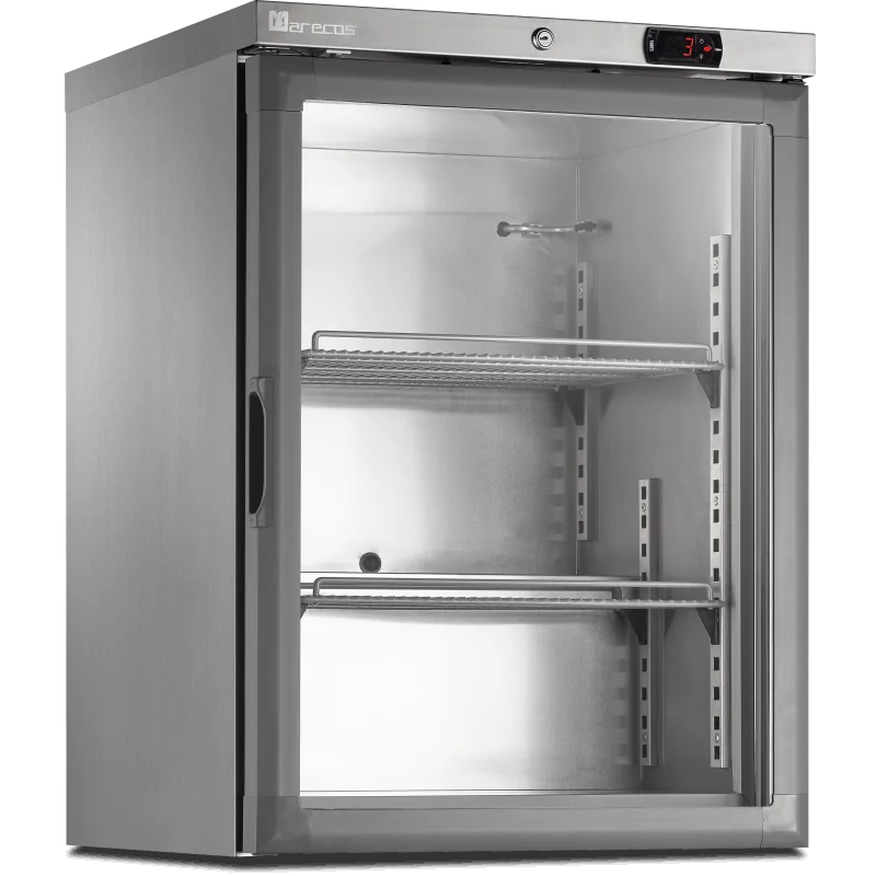 Mini armoire porte vitrée - température négative (-22/-18°C) - Extérieur inox - Volume : 115L,- 115-108 L - OLITREM