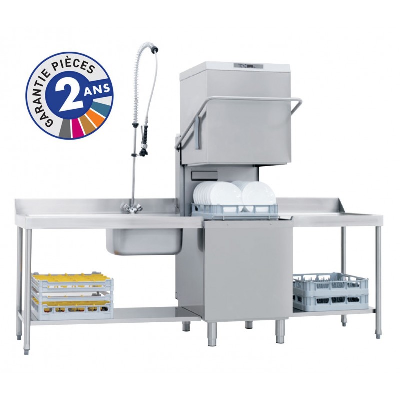 Lavevaisselle professionnel à capot de la gamme PROTECH modèle PRO811