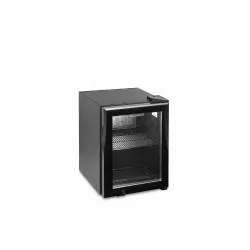 Réfrigérateur table top - 2 à 10 - °C - 1 porte vitrée battantes à fermeture automatique - Noir - Mécanique - ventilé