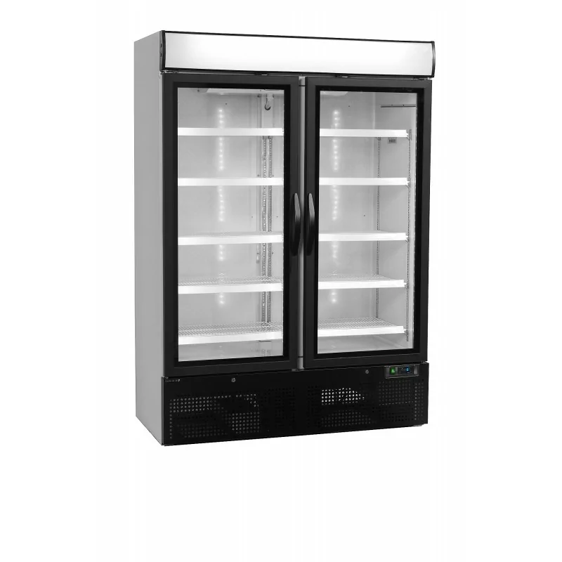 Réfrigérateur vitré - 2 à 8 - °C - 2 portes vitrées battantes - Blanc - Électronique - Ventilé