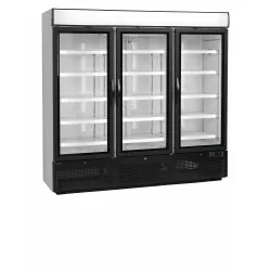Réfrigérateur vitré - 2 à 8 - °C - 3 portes vitrées battantes - Blanc - Électronique - Ventilé