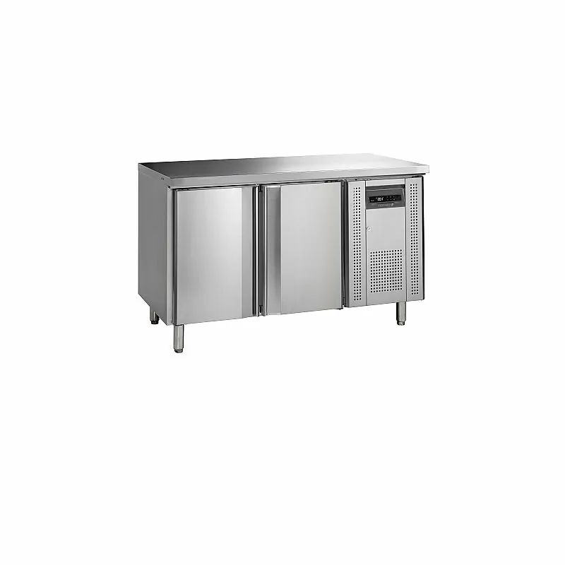 Réfrigérateur de comptoir GN1/1 - -2 à 10 - °C - 2 portes battantes à fermeture automatique -Électronique - Ventilé